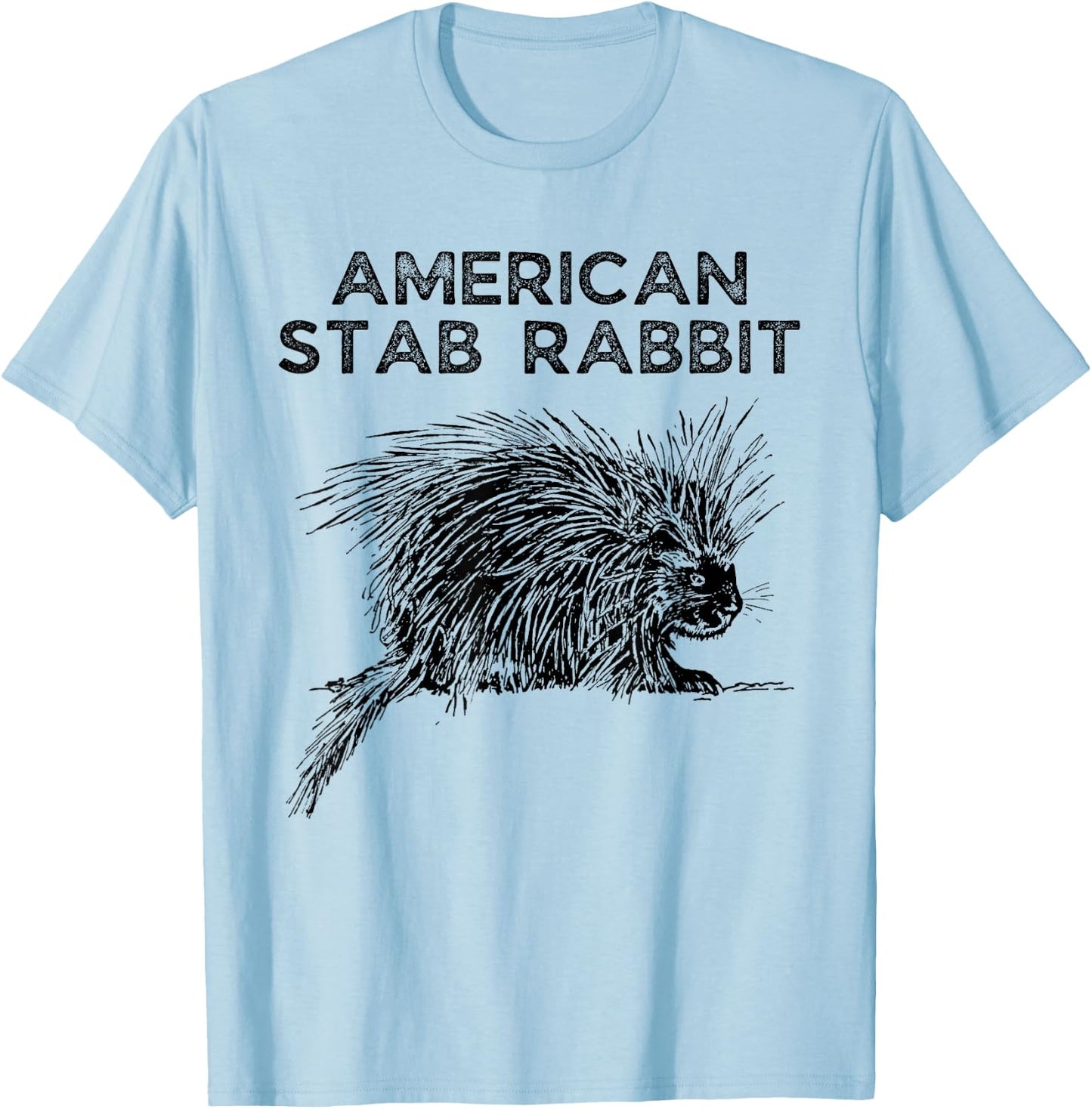 American Stab Rabbit Wrong Animal Name - Funny Animal Name T-Shirt - T-Shirt | Light Blue