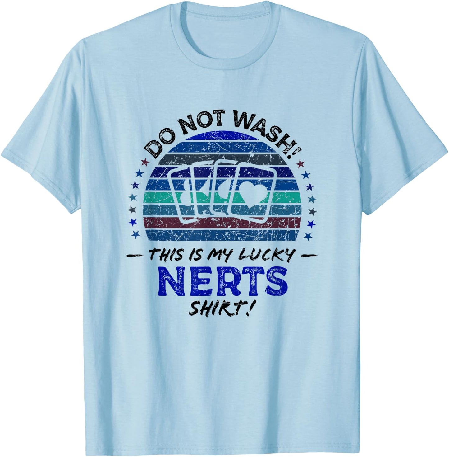 Nerts Funny Playing Cards Game Quote Graphic T-Shirt - T-Shirt | Light Blue