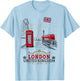 London Souvenirs Idea For Kids & English British Memorabilia T-Shirt - T-Shirt | Light Blue