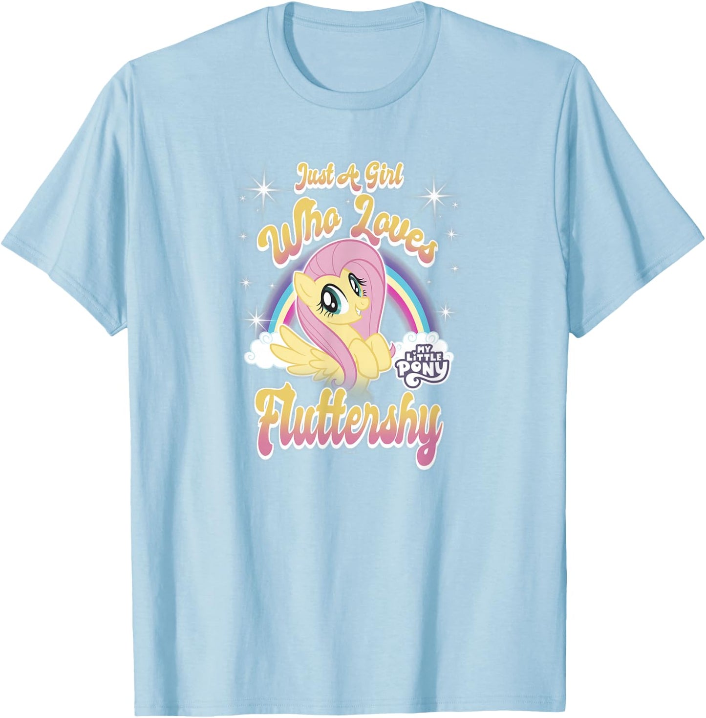 My Little Pony: Friendship Is Magic Girl Loves Fluttershy T-Shirt - T-Shirt | Light Blue