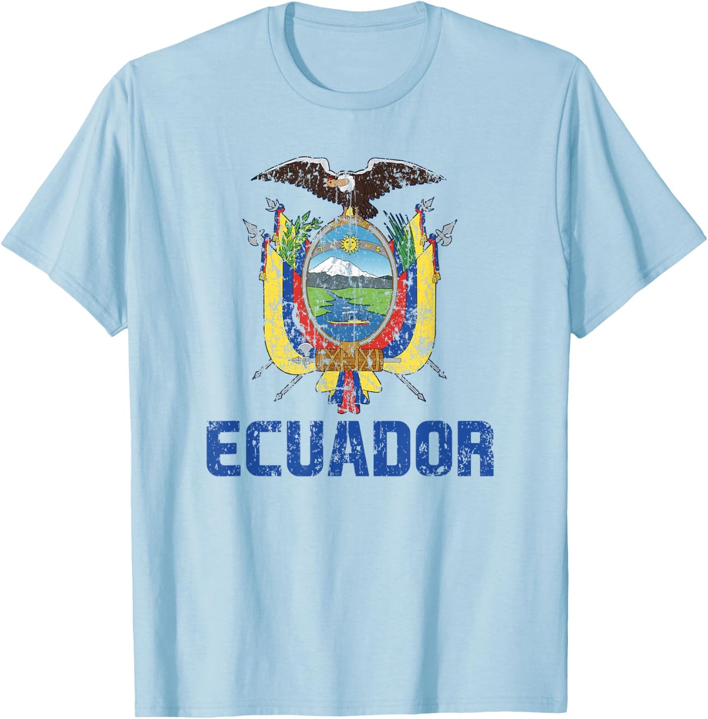 Ecuador Flag Ecuadorian Pride International Country T-Shirt - T-Shirt | Light Blue