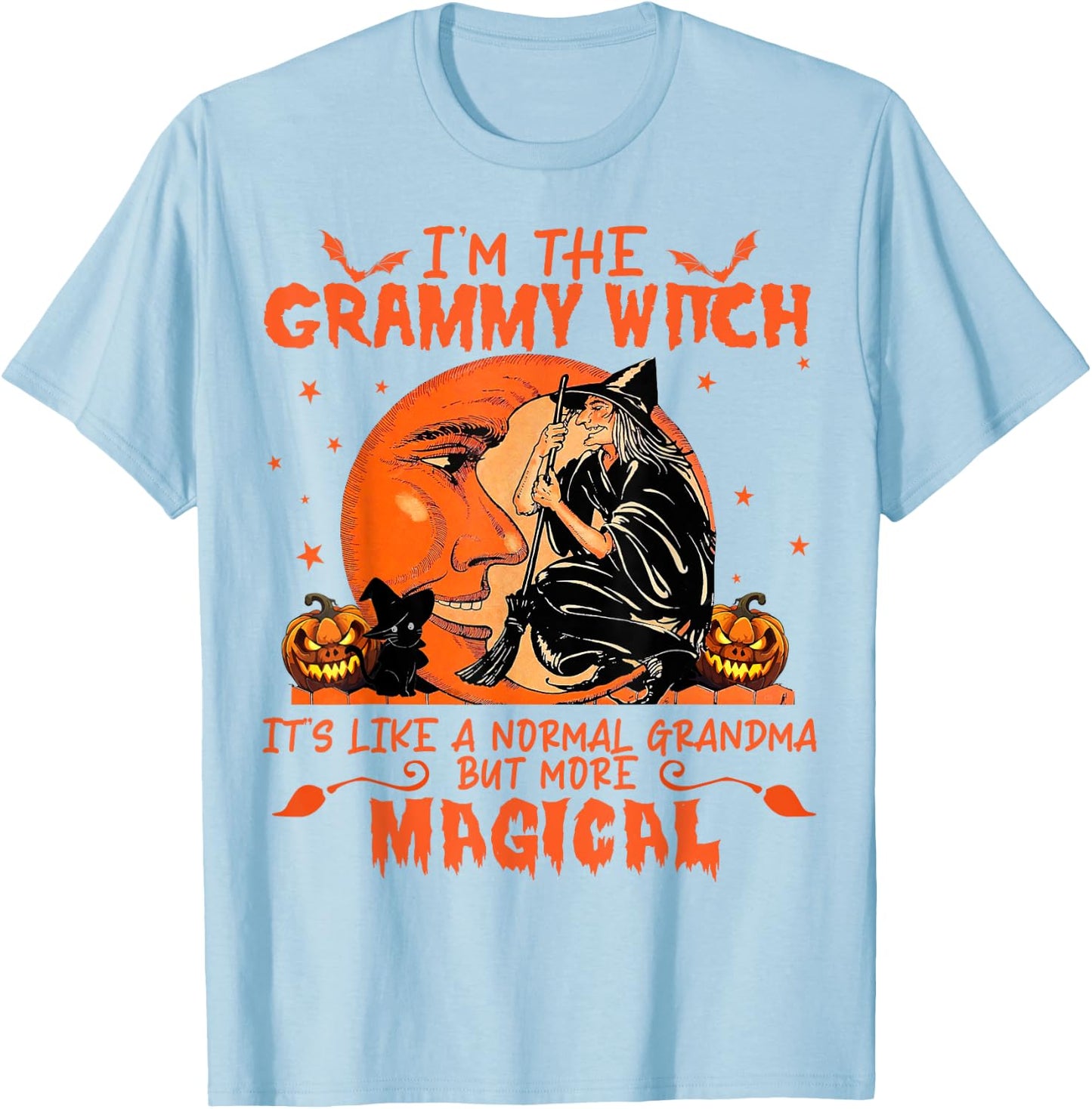 I'm The Grammy Witch It's Like A Normal Grandma T-Shirt - T-Shirt | Light Blue