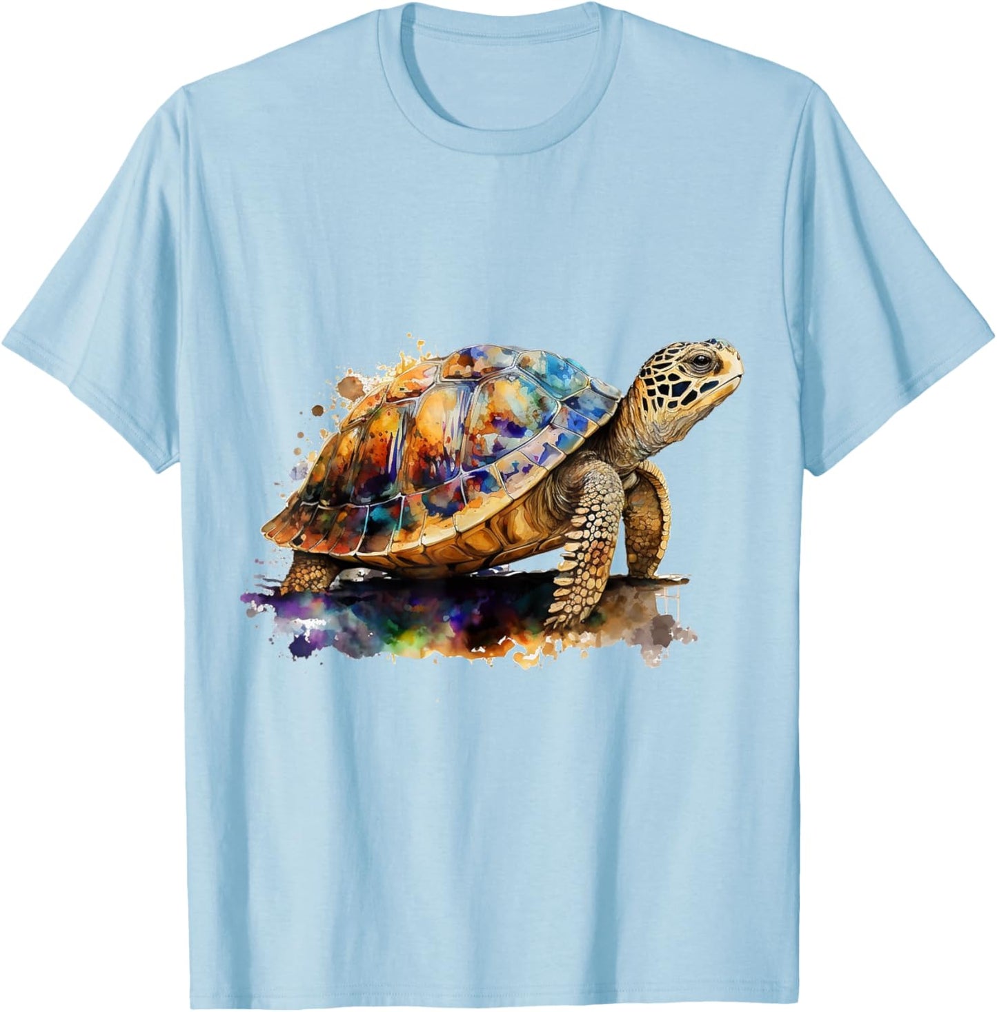 Turtle art animal motif animal lovers turtle T-Shirt - T-Shirt | Light Blue