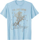 I'm Just Here For The Cowboys vintage Western Horse T-Shirt - T-Shirt | Light Blue