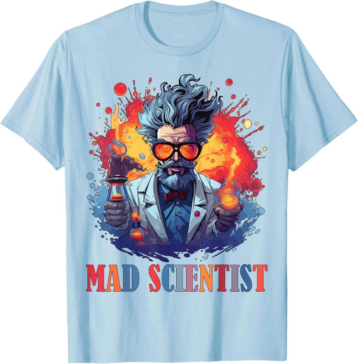 Halloween Mad Scientist Science Teacher Costume Kids Women T-Shirt - T-Shirt | Light Blue