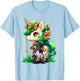 Cute Unicorn Leprecorn St Patrick Day Lucky Irish Girls Kids T-Shirt - T-Shirt | Light Blue