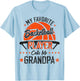 my favorite Basketball player calls me grandpa funny grandpa T-Shirt - T-Shirt | Light Blue