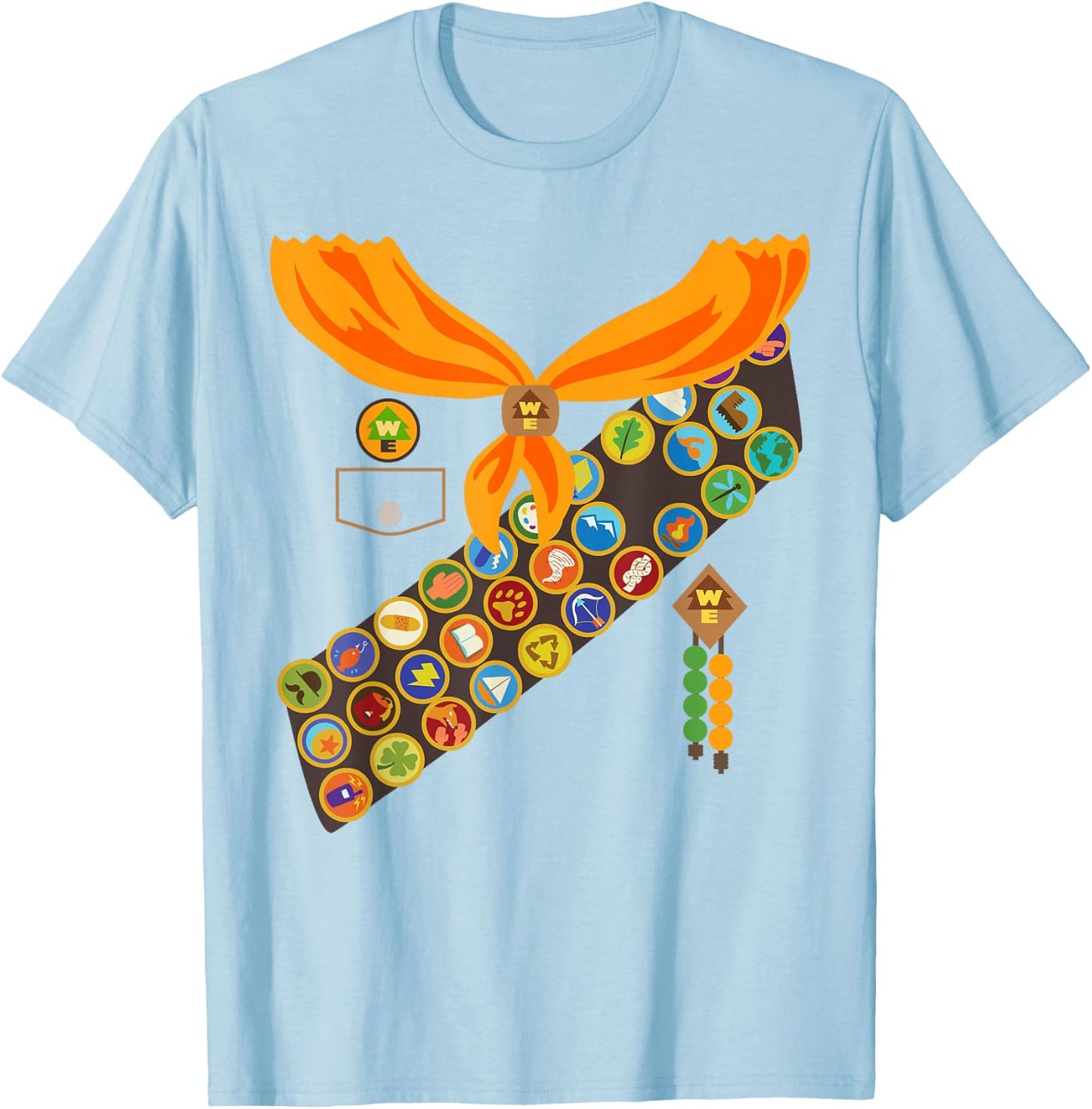 Disney and Pixar's Up Russell Halloween Costume Small T-Shirt - T-Shirt | Light Blue