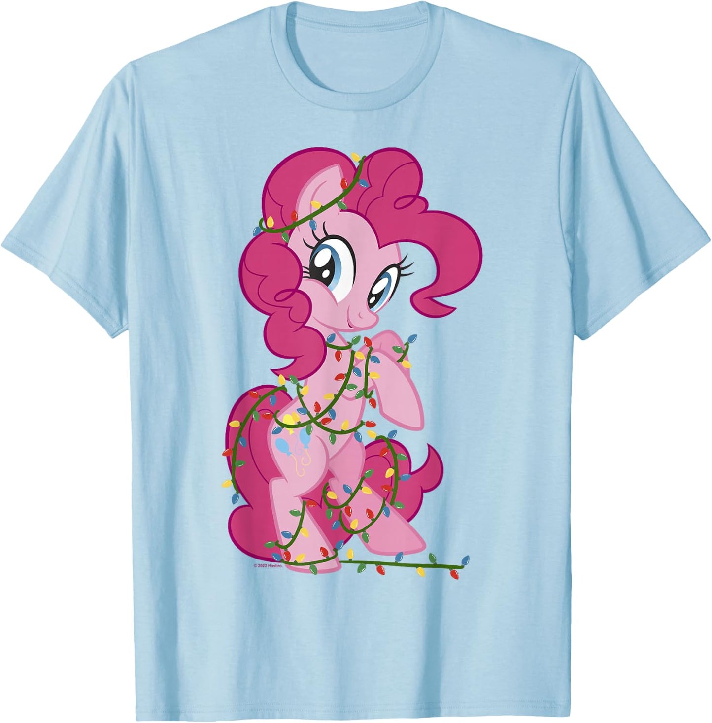 My Little Pony: Friendship Is Magic Pinkie Pie Lights T-Shirt - T-Shirt | Light Blue