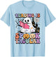 Reading Is Spooktacular Funny Ghost Reading Book Halloween T-Shirt - T-Shirt | Light Blue