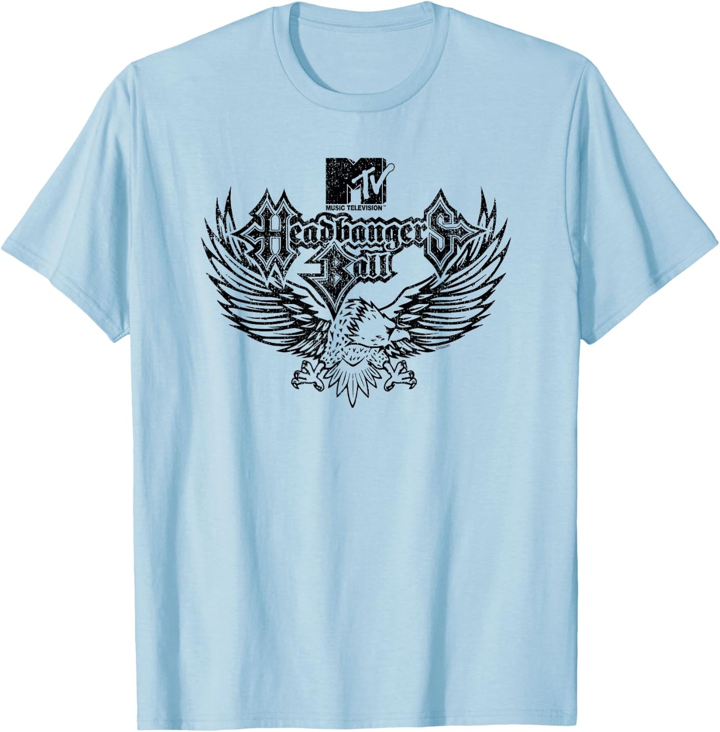 Headbangers Ball - Headbangers Ball Eagle T-Shirt - T-Shirt | Light Blue