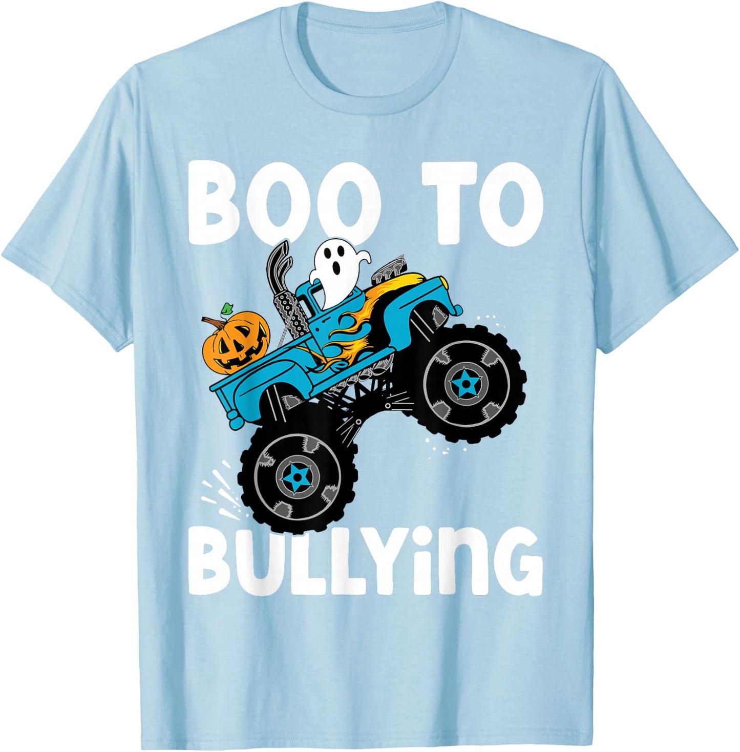 Boo Too Bullying Unity Day Halloween Orange Kids Men Women T-Shirt - T-Shirt | Light Blue