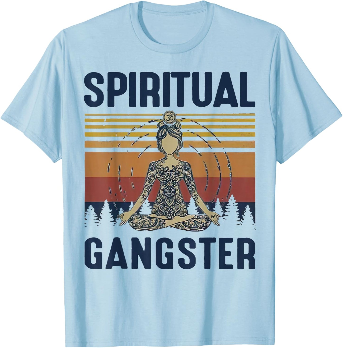 Yoga Girls Spiritual Gangsters Vintage Yoga Lover T-Shirt - T-Shirt | Light Blue