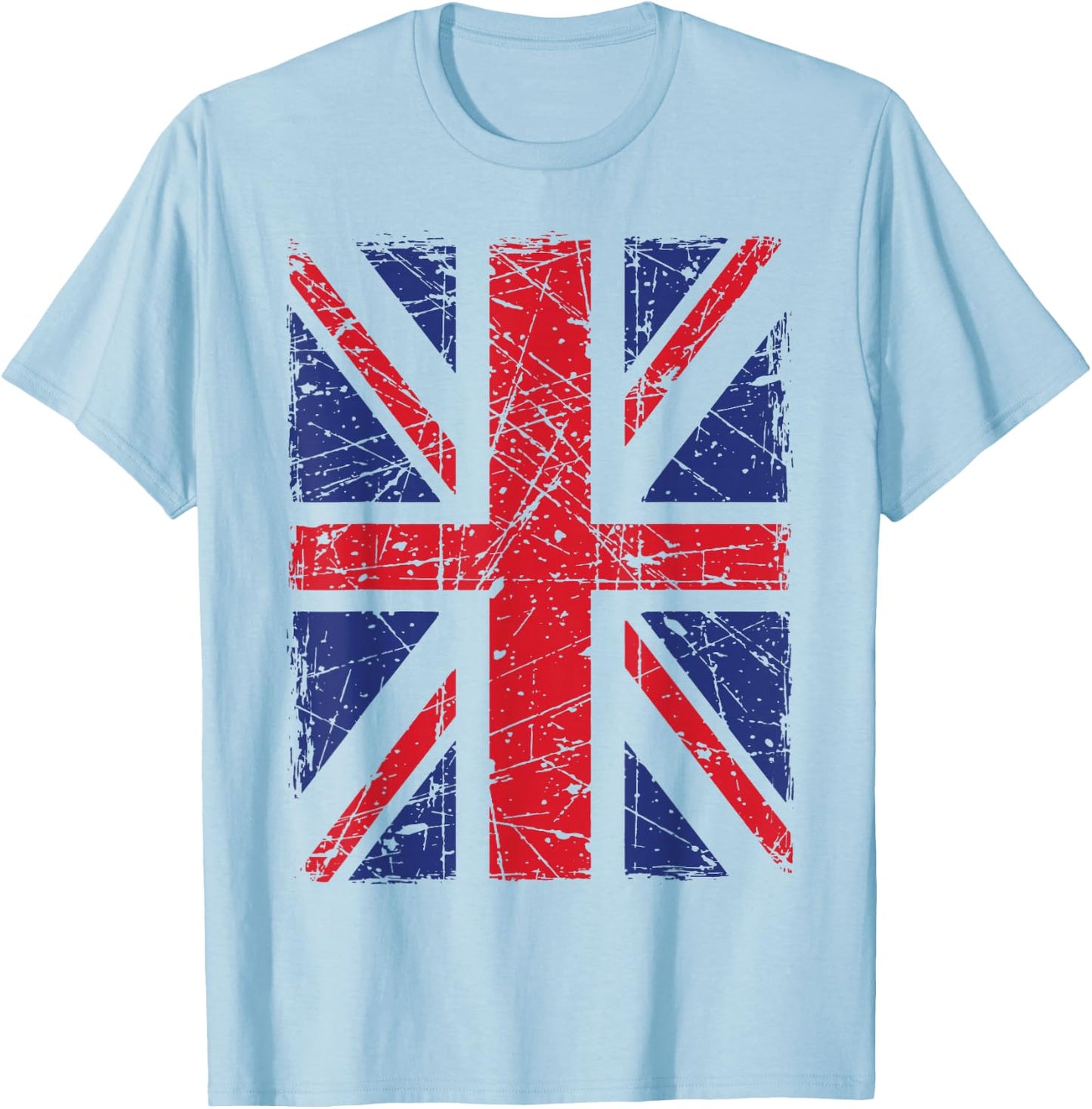 Union Jack, British Flag T-Shirt - T-Shirt | Light Blue