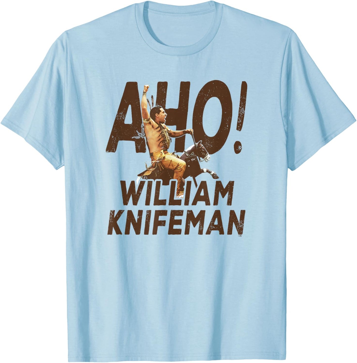 Reservation Dogs William Spirit Knifeman Aho T-Shirt - T-Shirt | Light Blue
