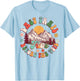 Last Trail Before The Veil Hiking Nature Bachelorette Groovy T-Shirt - T-Shirt | Light Blue