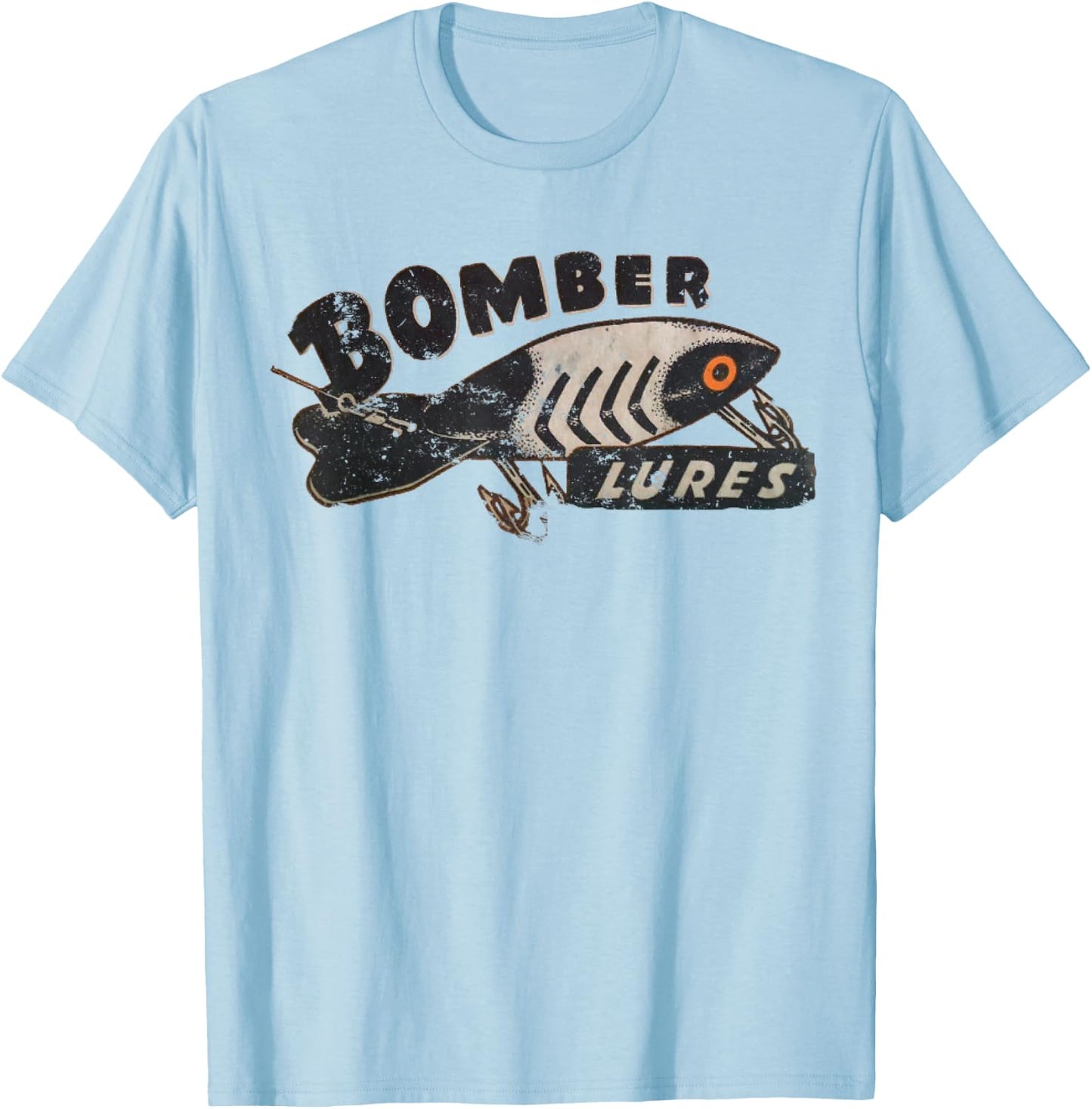 Bomber Lures - Fishing Vintage Lover T-Shirt - T-Shirt | Light Blue