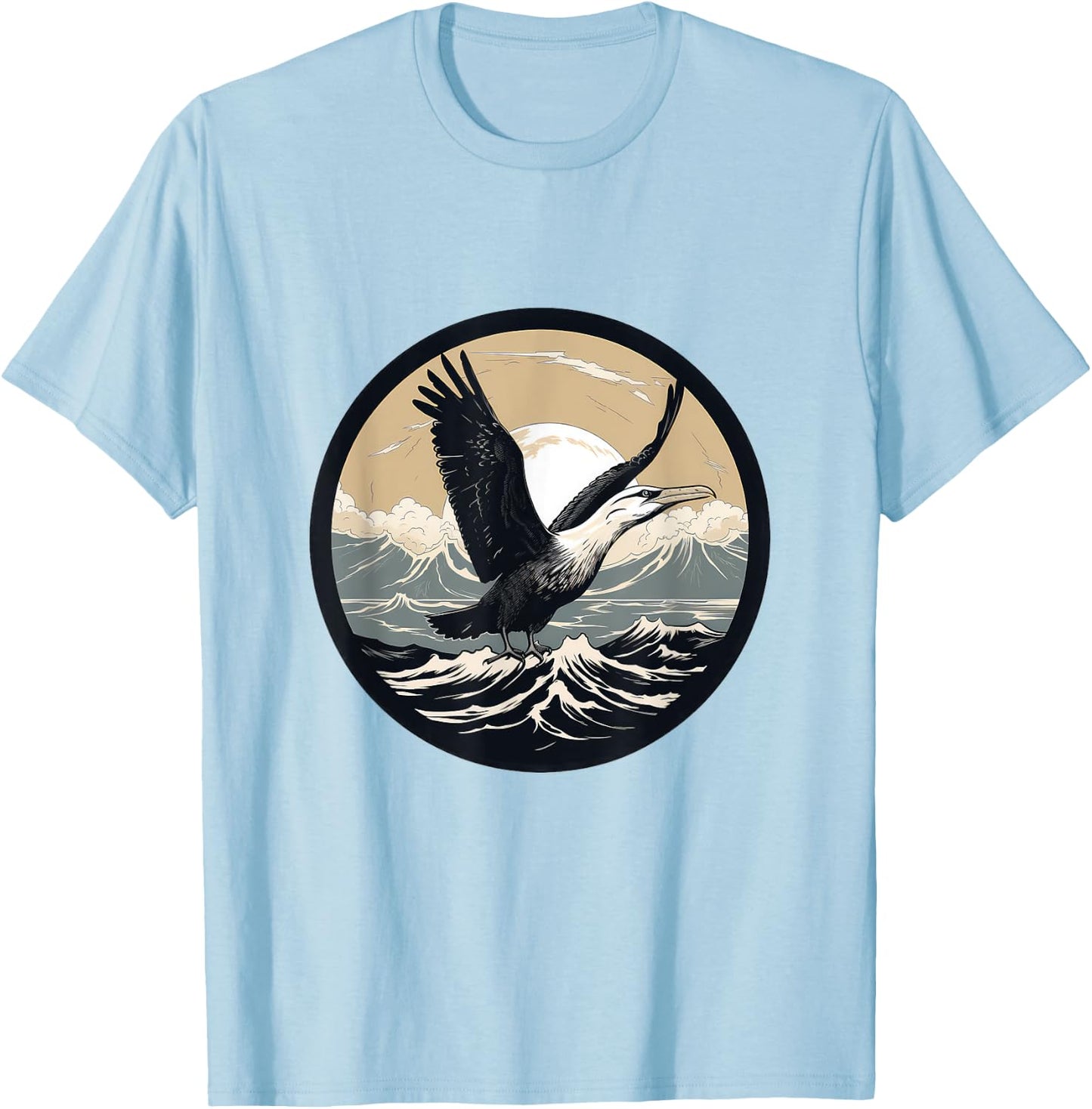 Albatross Bird T-Shirt - T-Shirt | Light Blue
