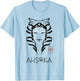 Star Wars: Ahsoka Minimalist Face Portrait T-Shirt - T-Shirt | Light Blue