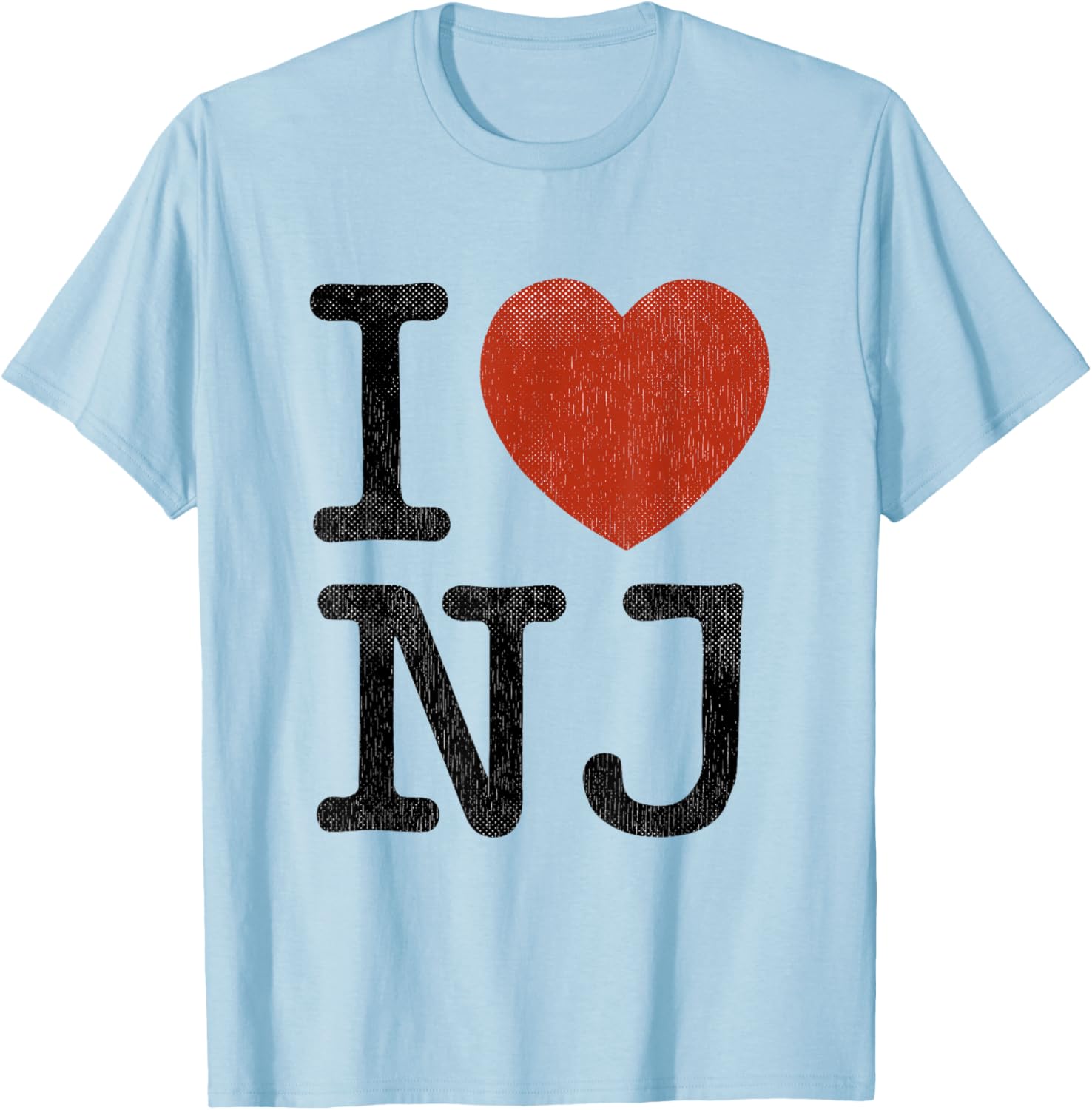 I Love NJ Souvenir I Heart New Jersey T-Shirt - T-Shirt | Light Blue