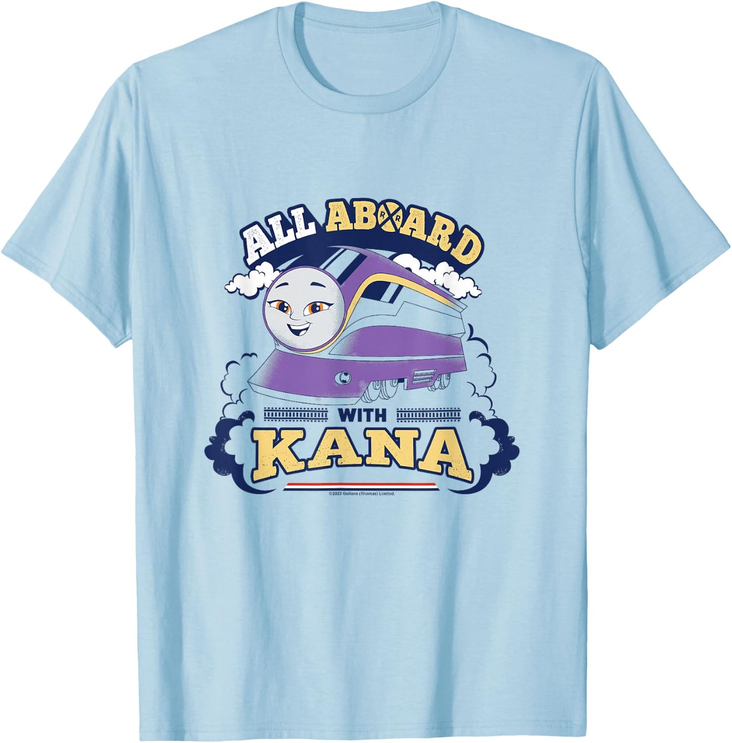 Thomas & Friends - All on Board With Kana T-Shirt - T-Shirt | Light Blue