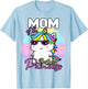 Unicorn Mom Of The Birthday Princess Unicorn T-Shirt - T-Shirt | Light Blue