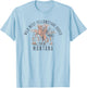 Wild West Yellowstone Rodeo Montana Cowboy and Horse T-Shirt - T-Shirt | Light Blue
