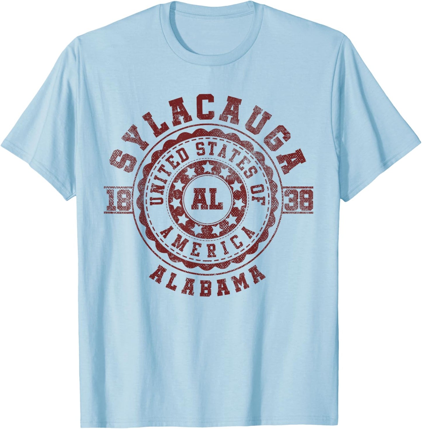 Sylacauga AL | Alabama | Vintage City Apparels T-Shirt - T-Shirt | Light Blue