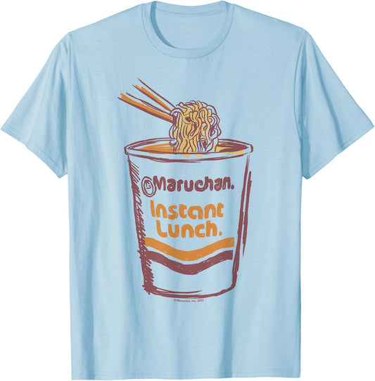 Maruchan Instant Lunch Ramen Cup Art Logo T-Shirt - T-Shirt | Light Blue
