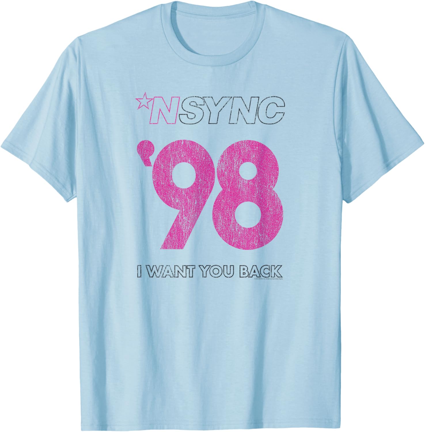 NSYNC Official All I Ever Wanted T-Shirt - T-Shirt | Light Blue