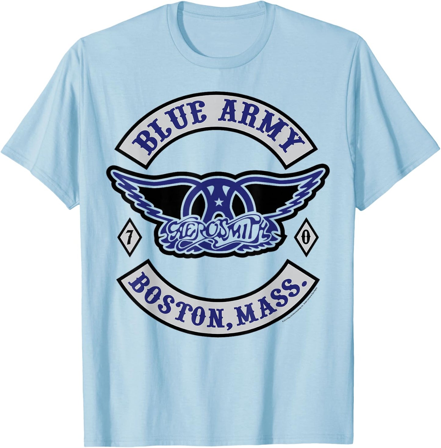 Aerosmith - Blue Army T-Shirt - T-Shirt | Light Blue