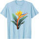 Bird of Paradise Plant Flower T-Shirt - T-Shirt | Light Blue