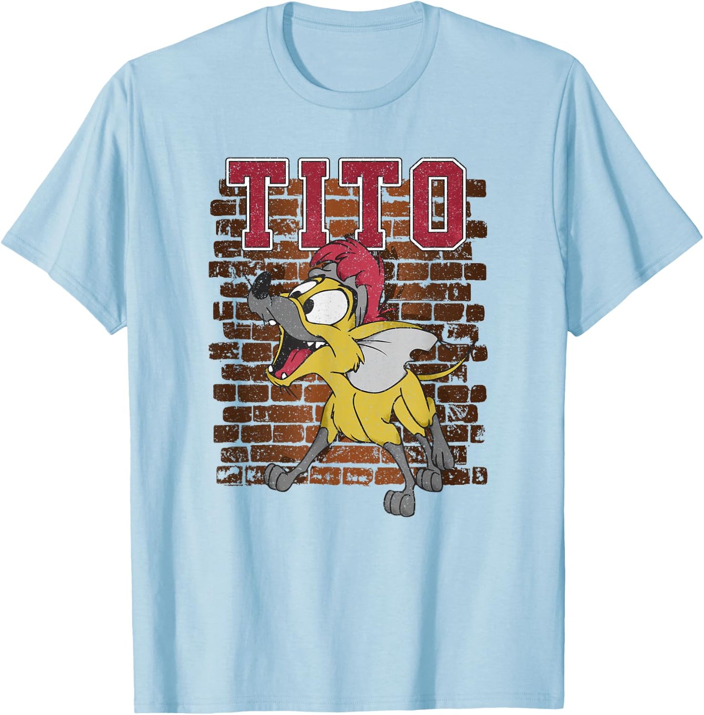 Disney Oliver & Company Tito Funny Chihuahua Street Portrait T-Shirt - T-Shirt | Light Blue