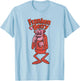 Franken Berry Vintage Strawberry Cereal Monster Mascot Logo T-Shirt - T-Shirt | Light Blue