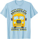 School Bus Monitor Bus Aide Attendant Student Delivery T-Shirt - T-Shirt | Light Blue