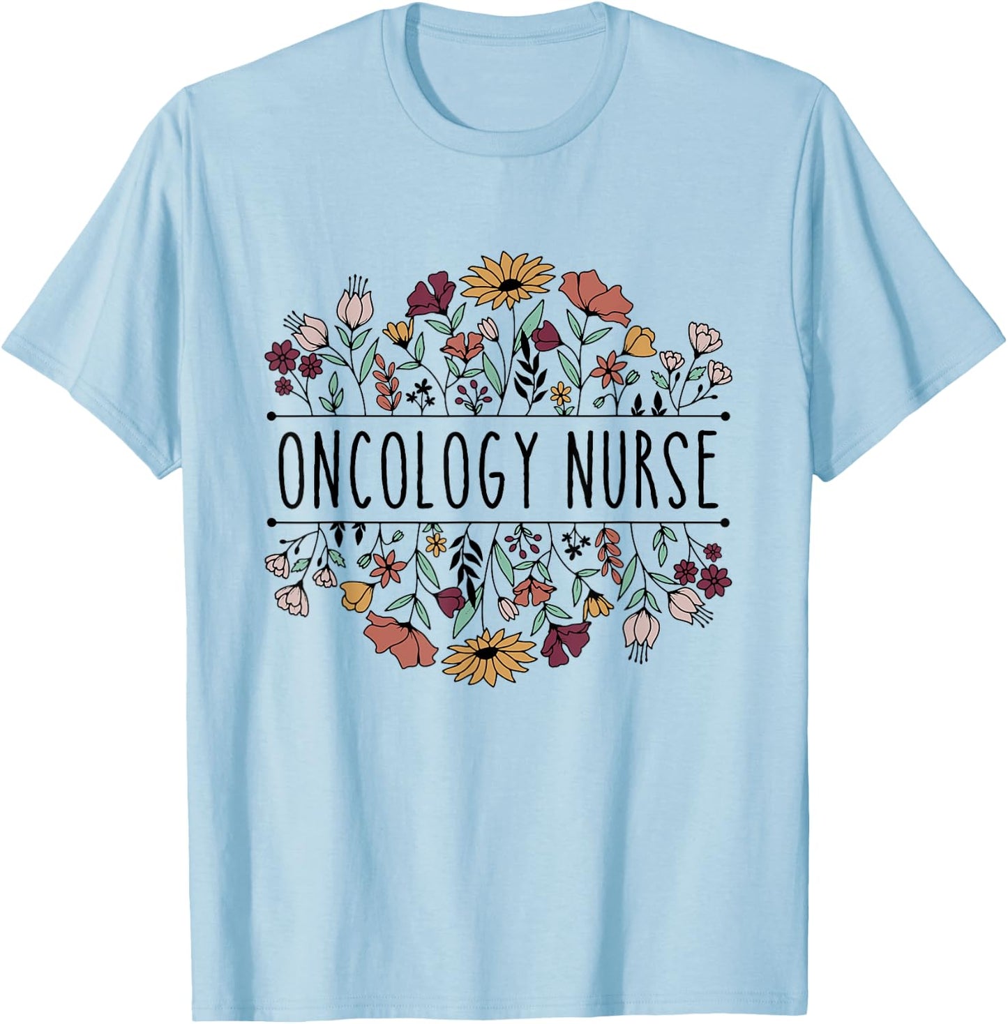 Oncology Nurse Oncology Cancer Nursing Student Graduation T-Shirt - T-Shirt | Light Blue