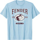 Fender World's Finest Musical Instruments Collegiate Strat T-Shirt - T-Shirt | Light Blue