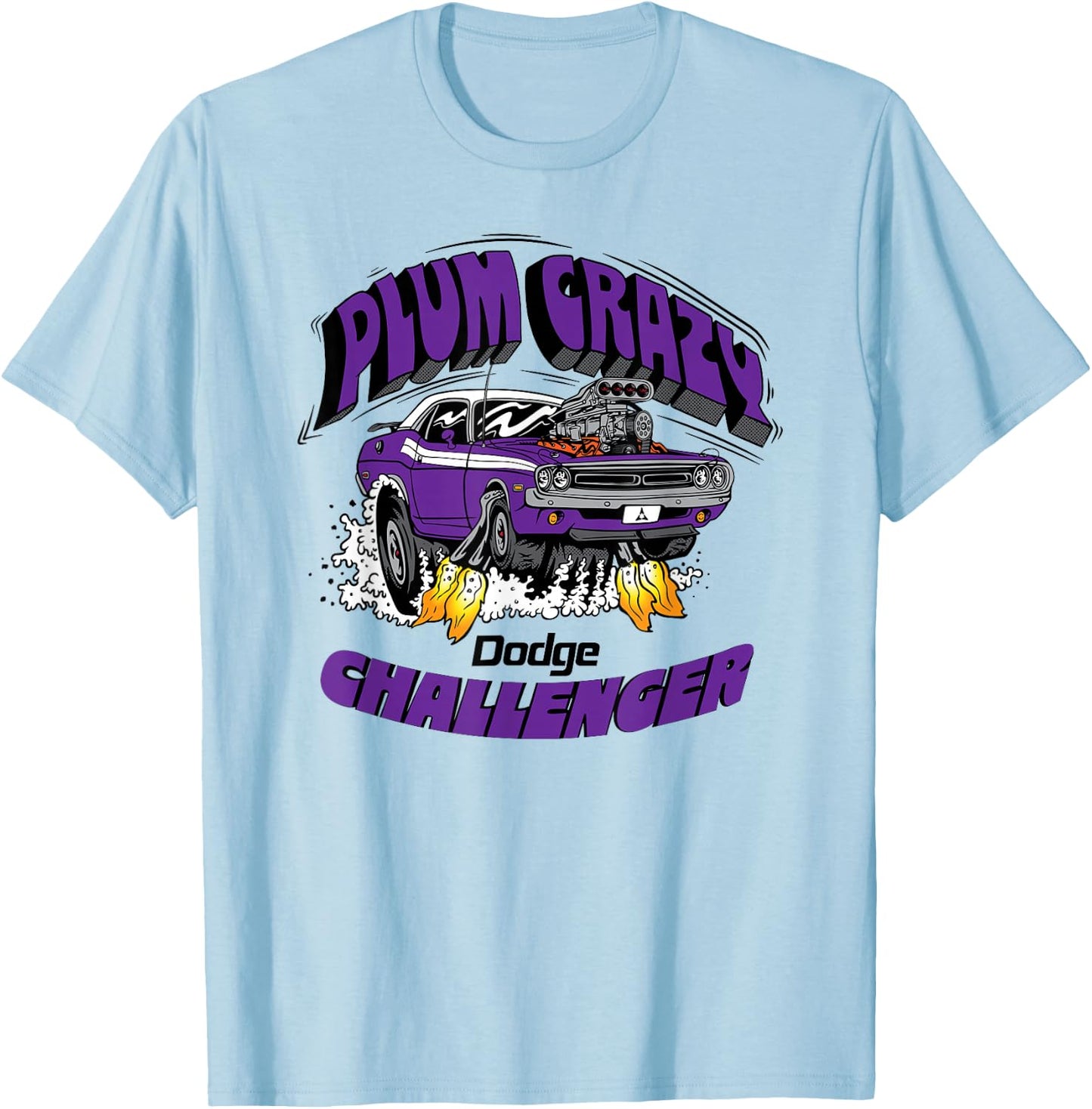 Dodge Challenger Plum Crazy, Last Call T-Shirt - T-Shirt | Light Blue