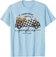 Farm Fresh Pumpkins Autumn Leaves Truck Buffalo Plaid Fall T-Shirt - T-Shirt | Light Blue