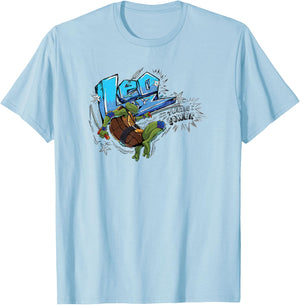 Teenage Mutant Ninja Turtles: Mutant Mayhem Leo Pose T-Shirt - T-Shirt | Light Blue