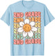 Groovy 2nd Grade Back To School First Day of Second Grade T-Shirt - T-Shirt | Light Blue