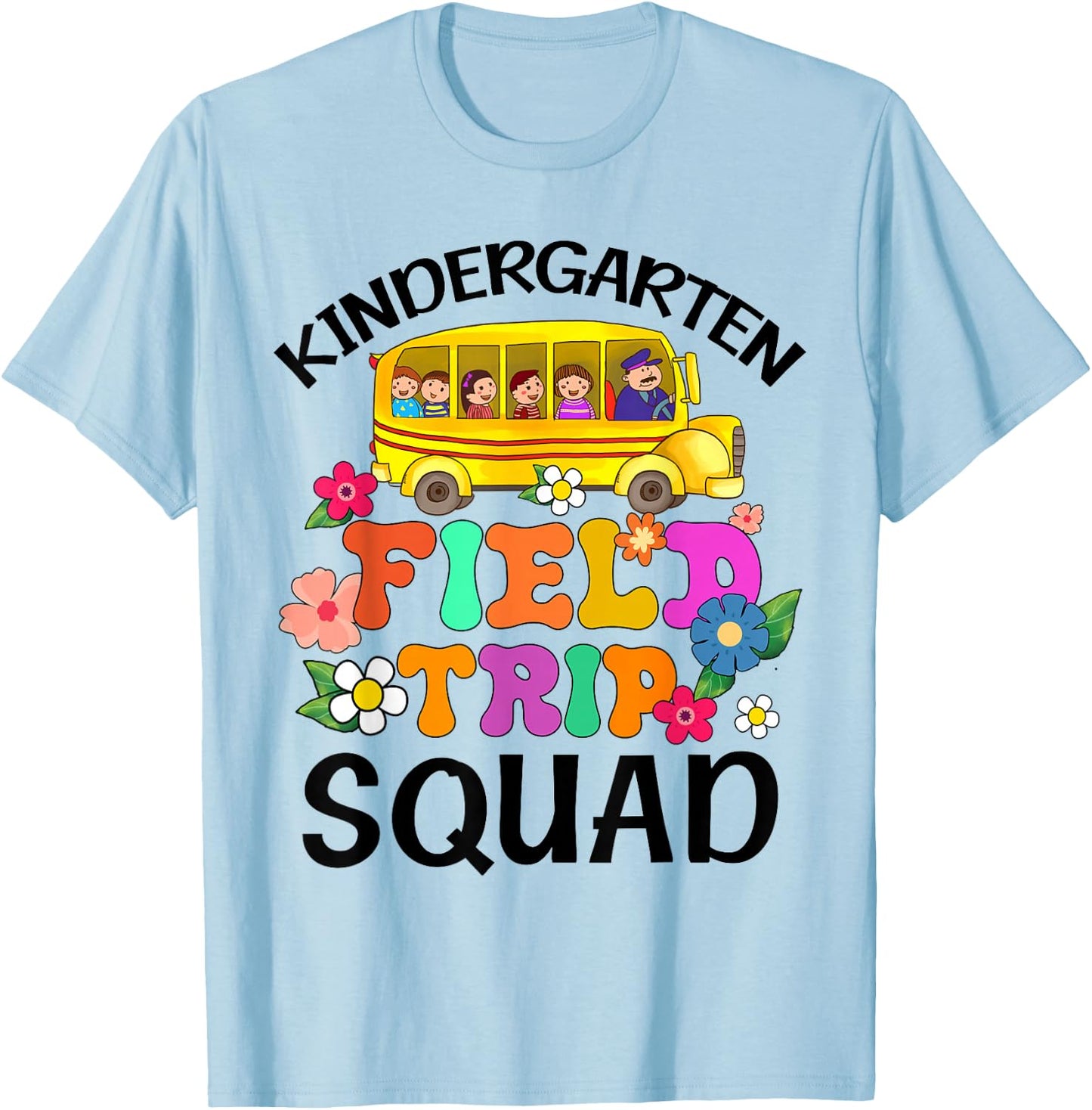 Kindergarten Students School Zoo Field Trip Squad ing T-Shirt - T-Shirt | Light Blue