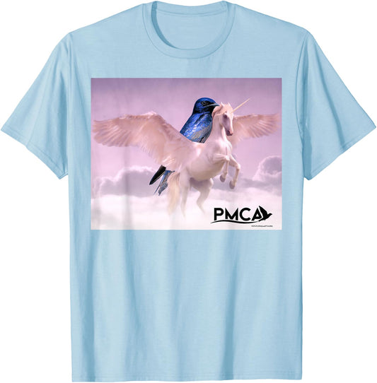 Purple Martin Unicorn T-Shirt - T-Shirt | Light Blue