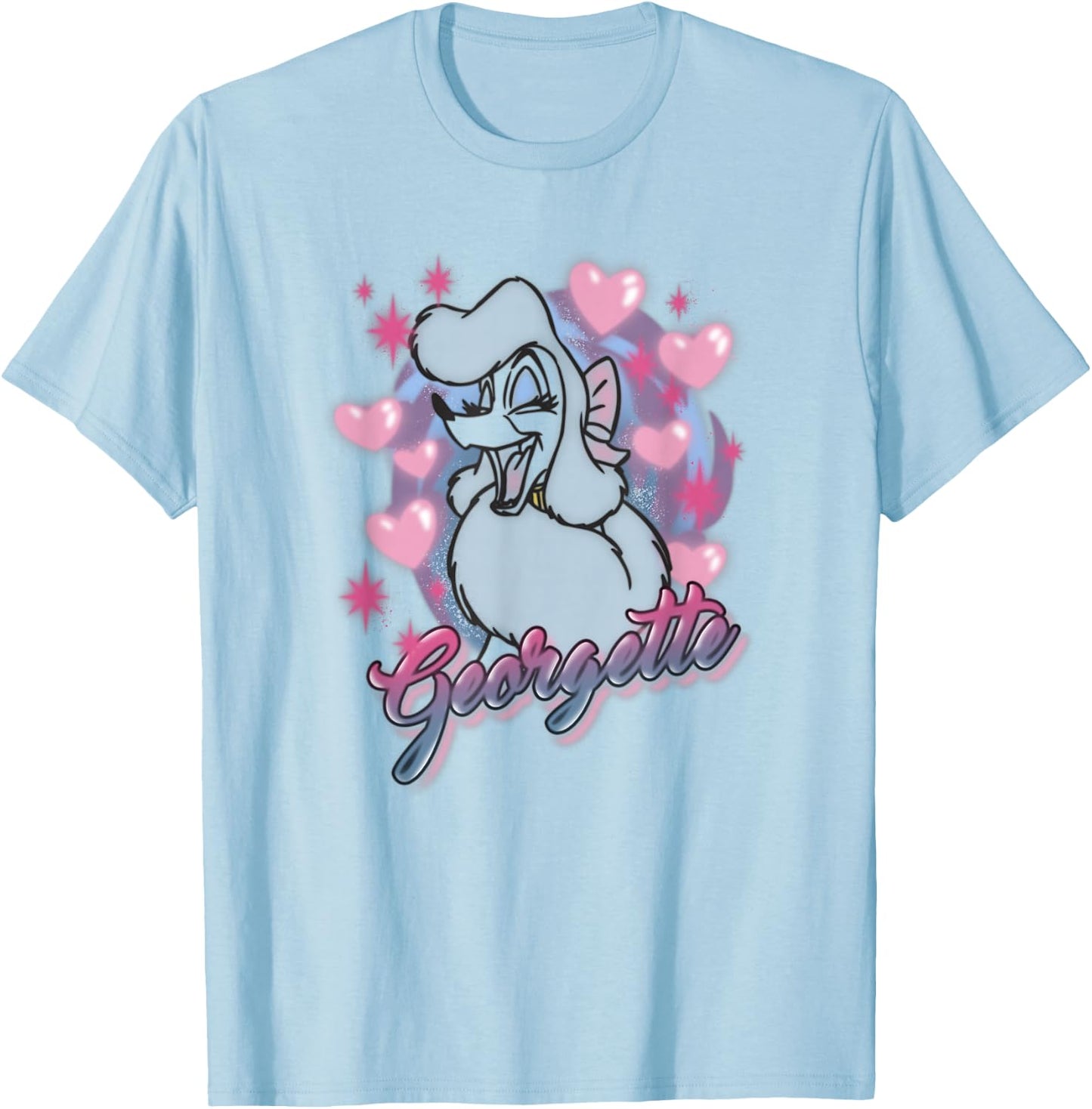 Disney Oliver & Company Georgette Lovely Portrait T-Shirt - T-Shirt | Light Blue