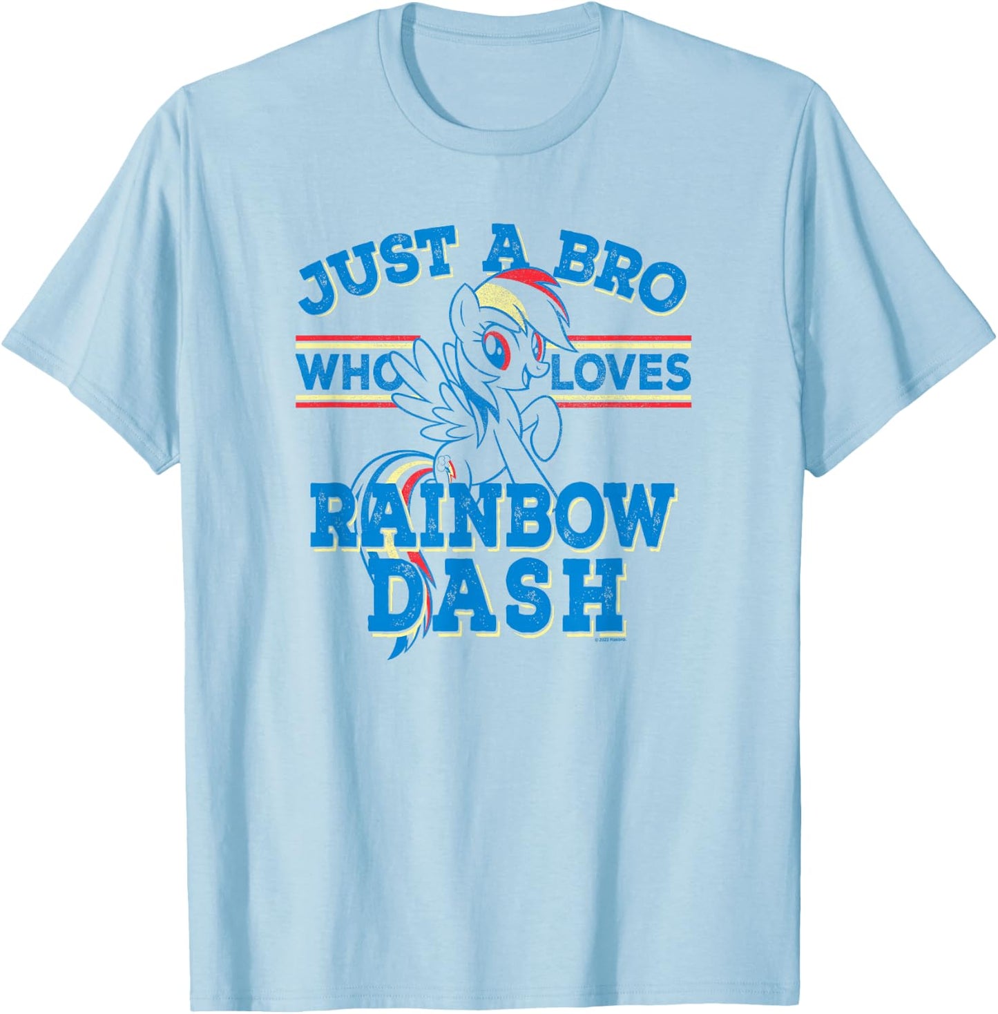 My Little Pony: Friendship Is Magic Bro Loves Rainbow Dash T-Shirt - T-Shirt | Light Blue