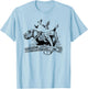 German Wirehaired Hunting Dog Hunter Dog Head Beard Retro T-Shirt - T-Shirt | Light Blue