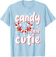 Christmas Candy Cane Cutie Santa Xmas Kids Toddler Women Men T-Shirt - T-Shirt | Light Blue