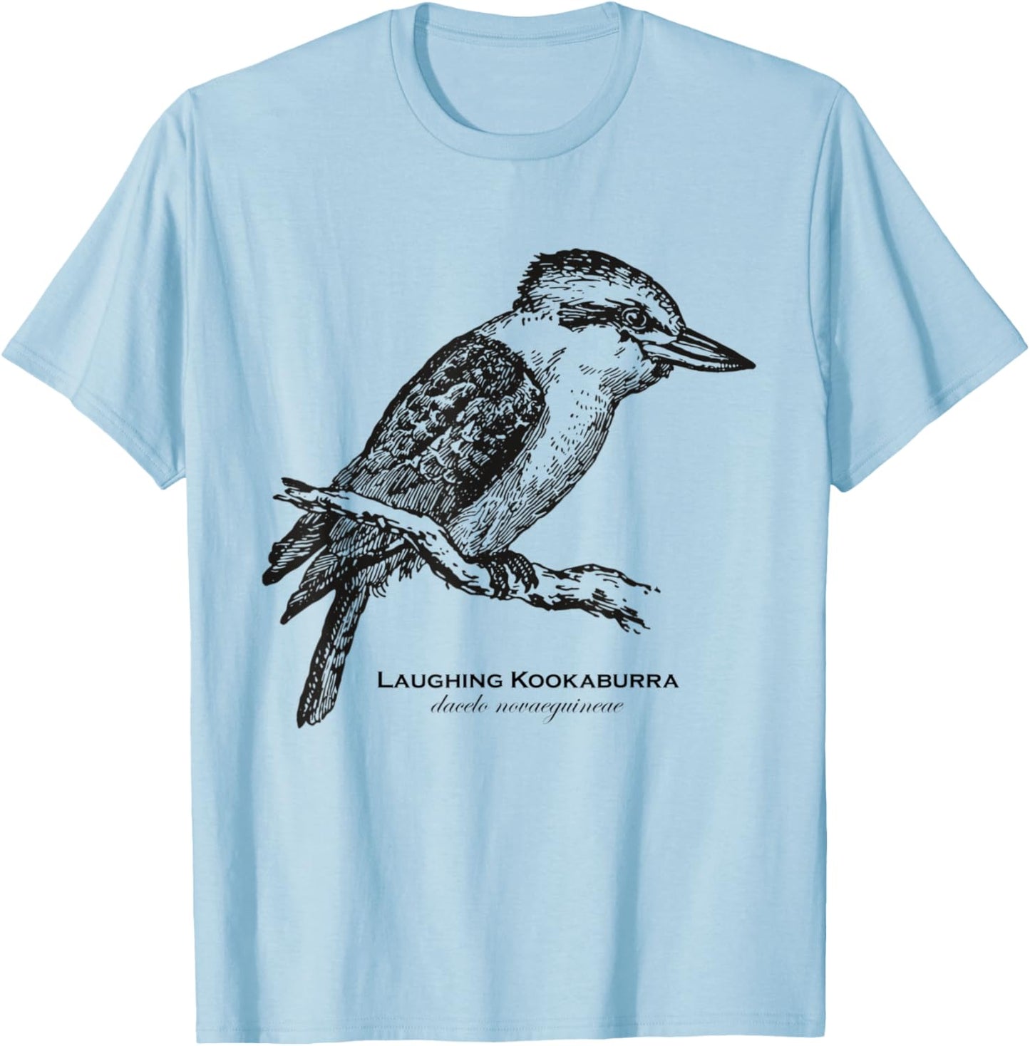 Vintage Animal Retro Wildlife Kookaburra T-Shirt - T-Shirt | Light Blue