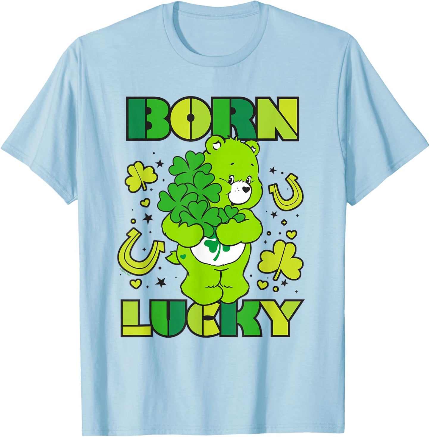 Care Bears Born Lucky Good Luck Bear T-Shirt - T-Shirt | Light Blue