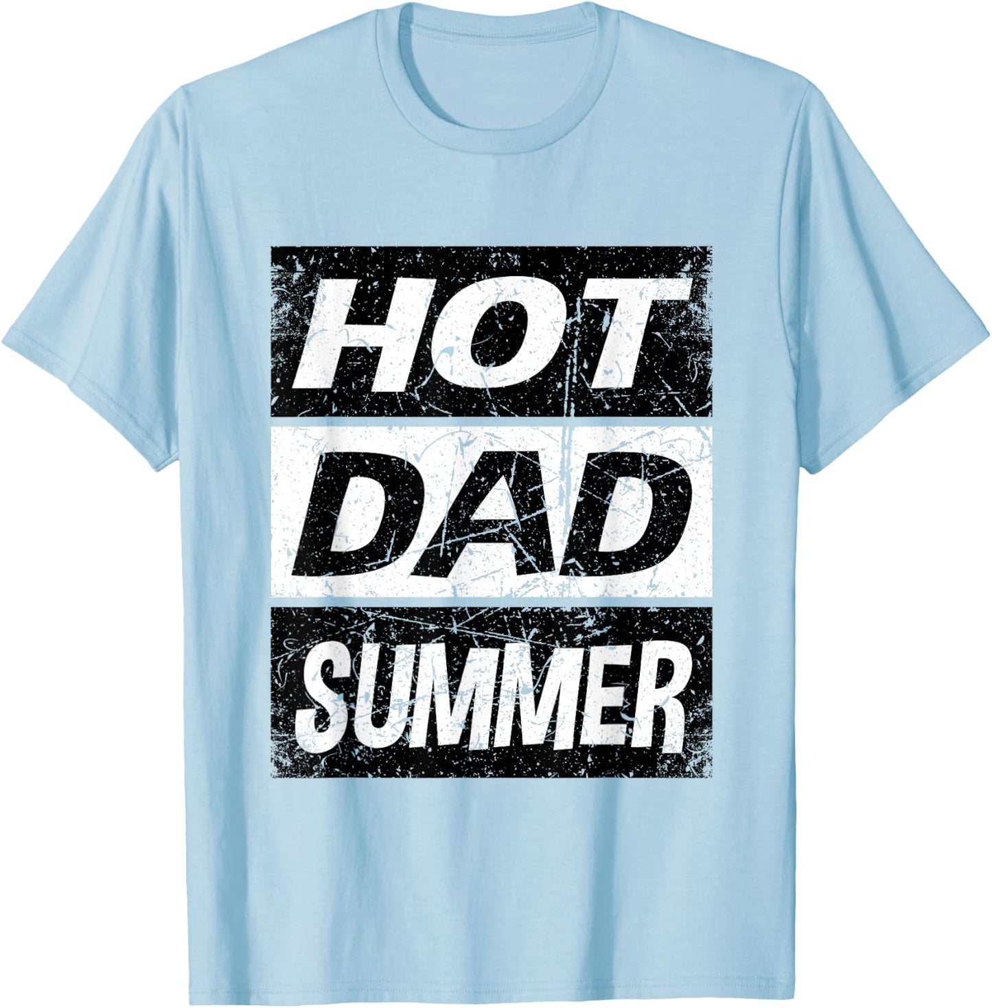 Retro Hot Dad Summer Shirt Fathers Day Rad Girl Dad T-Shirt - T-Shirt | Light Blue